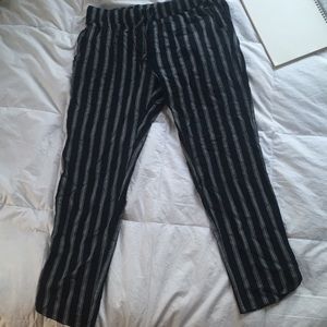 Black Pinstripe Pants